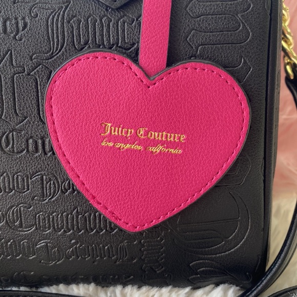 🖤 Juicy Couture Deboss Logo Black Speedy Satchel - Picture 3 of 11